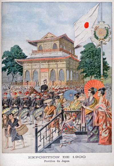 O pavilhão japonês na Exposição Universal de 1900, Paris, 1900 de Unbekannt