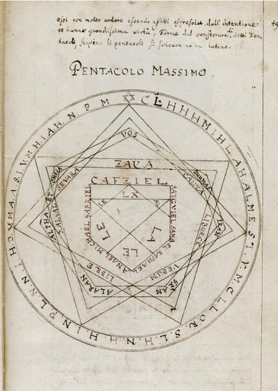 A chave de Salomão Clavicula Salomonis, início do século XVIII de Unbekannt