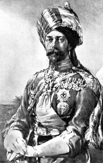 O Imperador Rei como Coronel-Chefe, Lancers, Exército Indiano, 1914 de Unbekannt