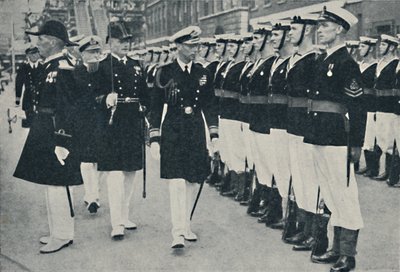 O rei que abre a semana da marinha em Portsmouth, c1935, 1937. de Unbekannt