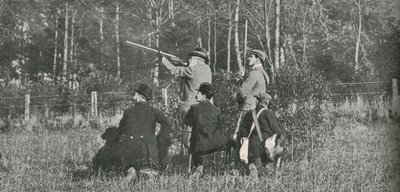 O rei que dispara sobre Sandringham preserva, 1900s, 1910. de Unbekannt
