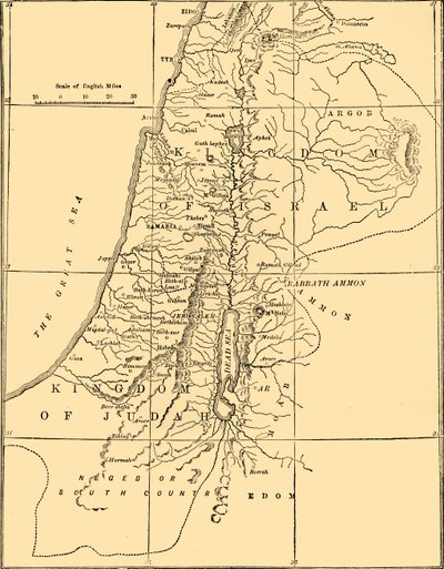 Os reinos de Judá e Israel, 1890. de Unbekannt