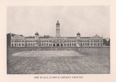 O Kuala Lumpur Cricket Ground, Malásia, 1912. de Unbekannt