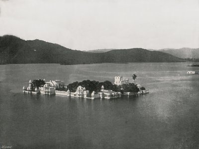O Palácio do Lago, Udaipur, Índia, 1895. de Unbekannt