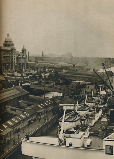 O estágio de desembarque em Liverpool, 1936 de Unbekannt