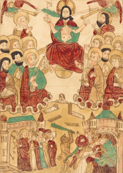 O Juízo Final com os Apóstolos, c. 1460. de Unbekannt