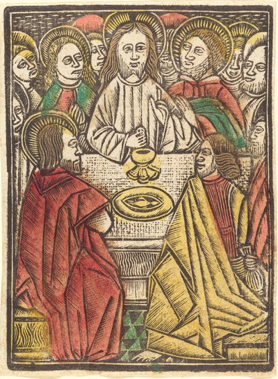 A Última Ceia, c. 1480. de Unbekannt