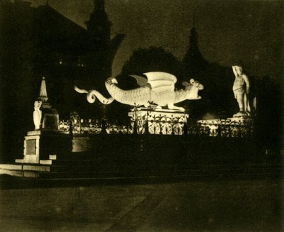 A fonte de Lindwurm, Klagenfurt, Áustria, c1935. de Unbekannt