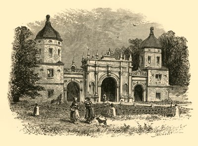 O alojamento, Burghley Park, 1898. de Unbekannt
