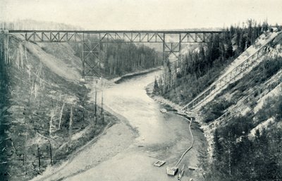 A ponte mais alta a leste das montanhas rochosas, 1922. de Unbekannt