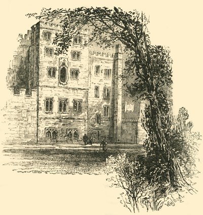 A torre dos lollards, palácio de Lambeth, c1878. de Unbekannt