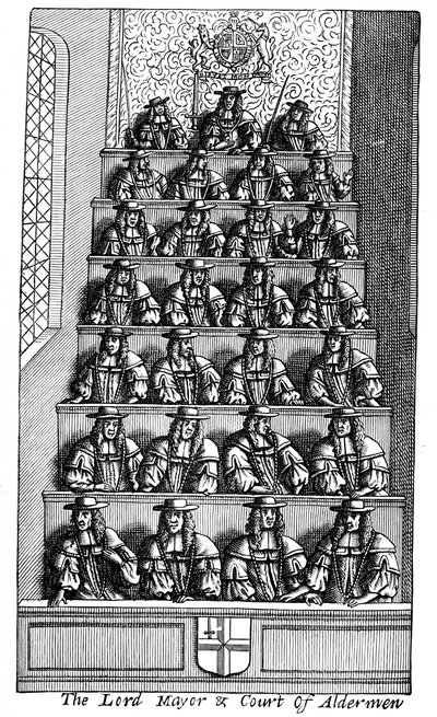 O Lorde Prefeito e a Corte de Vereadores, Londres, 1681 1894 de Unbekannt