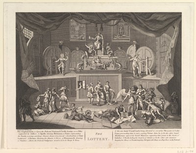 A loteria, [depois de 1724]. de Unbekannt