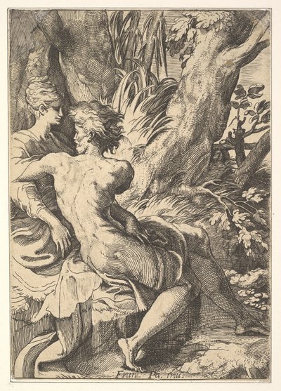 Os amantes, século XVII. de Unbekannt