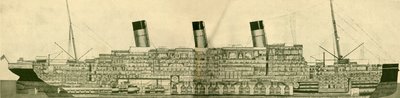 O Majestic 56.551 Toneladas Mostradas na Seção, c1930. de Unbekannt
