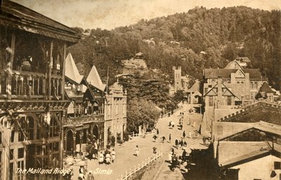 O shopping e Ridge - Simla, c1918-c1939. de Unbekannt
