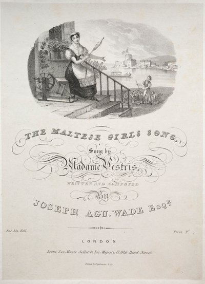 A música das meninas malteses, 1800s. de Unbekannt