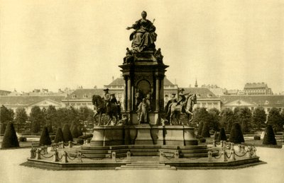 Maria Theresia Monument, Viena, Áustria, c1935. de Unbekannt