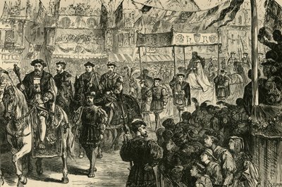 A procissão matrimonial de Anne Boleyn, 1533, 1890. de Unbekannt