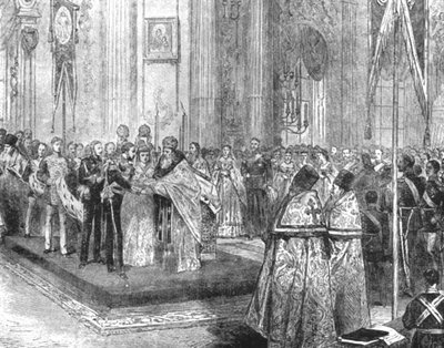 O casamento do duque de Edimburgo com a grã-duquesa Marie Alexandrovna ... 1874, 1901. de Unbekannt