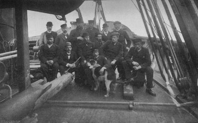 Os membros da expedição, após seu retorno a Christiania, c1893-1896, 1897 de Unbekannt