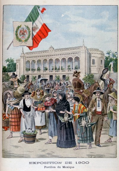 O pavilhão mexicano na Exposição Universal de 1900, Paris, 1900 de Unbekannt