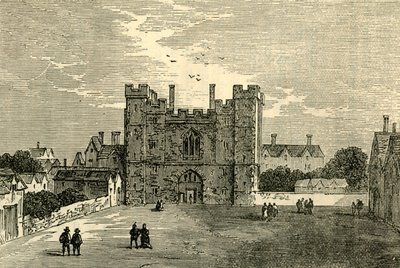 O mosteiro de São João de Jerusalém, Clerkenwell - o portão do oeste, c1872. de Unbekannt