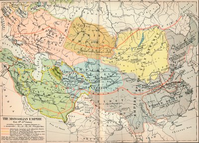 O império mongol do século XII a XV, c1903, 1904 de Unbekannt