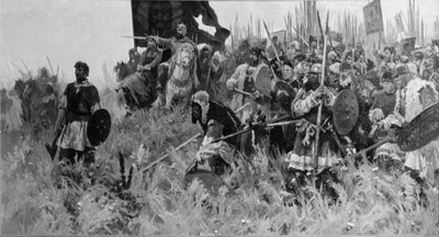 A Manhã da Batalha da Pintura de Kulikovo por A, P, Bubnov. de Unbekannt