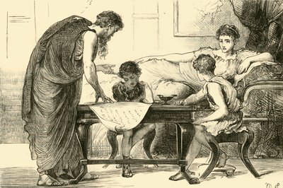 A Mãe dos Gracchi, 1890. de Unbekannt