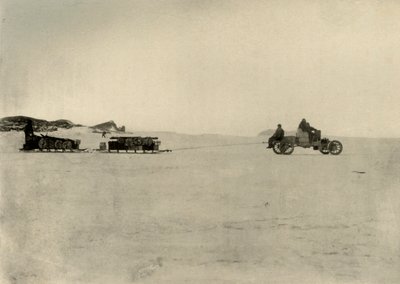 O motor transportando lojas para um depósito, 1909 de Unbekannt