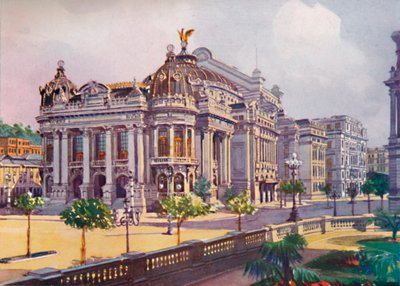 The Municipal Theatre, Avenida Rio Branco, 1914 de Unbekannt