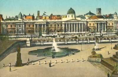Galeria Nacional e Trafalgar Square, Londres, c1910. de Unbekannt