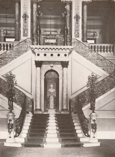 A escadaria da Biblioteca Nacional, 1914 de Unbekannt