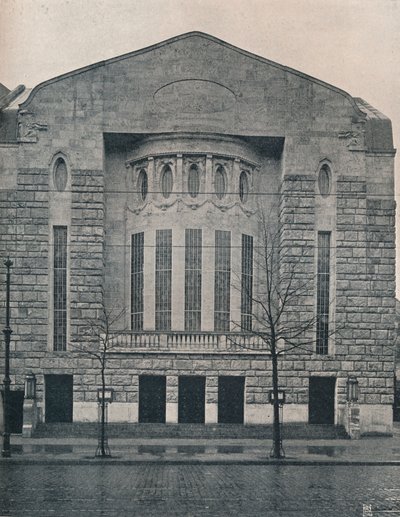 O novo teatro Hebbel, Berlim, c1908 de Unbekannt