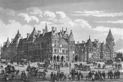 The New Law Courts, Westminster, Londres, c1878 1878 de Unbekannt