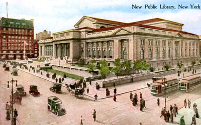 The New Public Library, Nova York, EUA, 1910 de Unbekannt