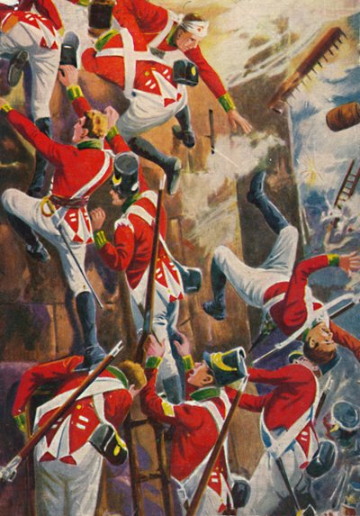 Os fusileiros de Northumberland. Assolando as muralhas de San Vincente, 1939 de Unbekannt