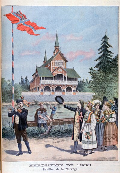 O pavilhão norueguês na Exposição Universal de 1900, Paris, 1900 de Unbekannt