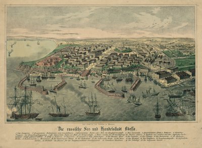 O mapa de Odessa de Unbekannt