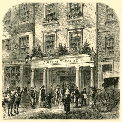 O antigo teatro Adelphi, 1881. de Unbekannt