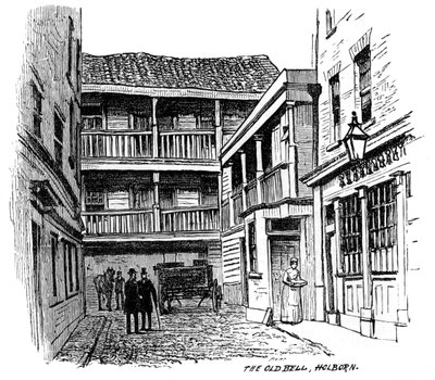 A estalagem Old Bell, Holborn, Londres, 1887 de Unbekannt