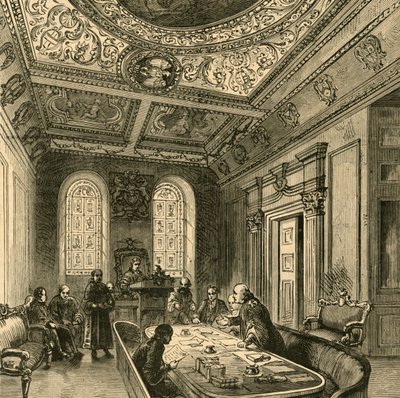 O Antigo Tribunal de Vereadores, Guildhall, 1897. de Unbekannt