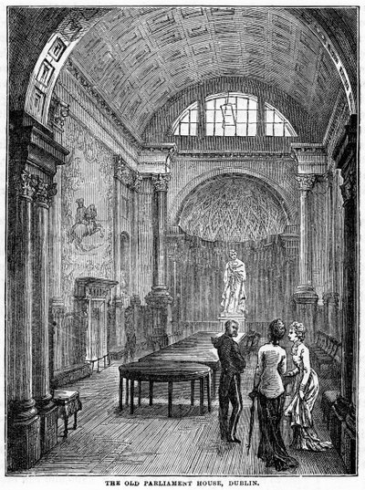 The Old Parliament House, Dublin, século XIX de Unbekannt