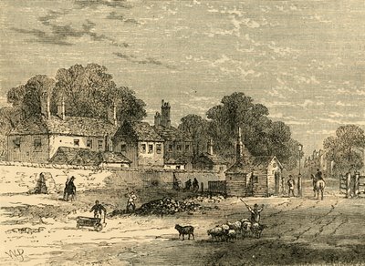 The Old Turnpike, Kensington, em 1820, c1876. de Unbekannt