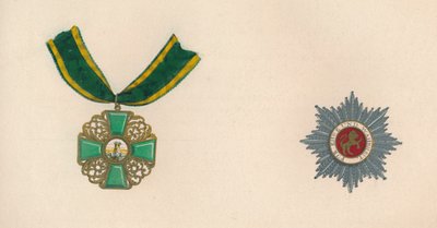 A Ordem do Leão de Baden Leão de Ouro de Daringen, século c19 de Unbekannt