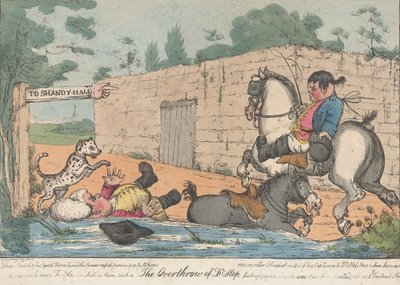A derrubada do Dr. Slop Tristram Shandy, 1800-20. de Unbekannt