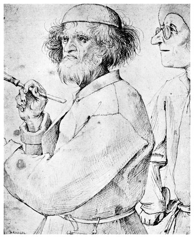 O pintor e o conhecedor, c1565 1956 de Unbekannt