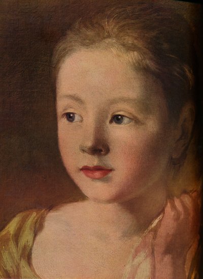As filhas dos pintores perseguindo uma borboleta, detalhe, c1756, 1937 de Unbekannt