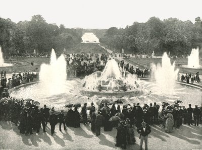 As fontes do palácio, Versalhes, França, 1895. de Unbekannt